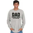 thumbnail image 3 of Dad Walking Talking ATM Machine Funny Men's Long Sleeve Tee T Shirt Brisco Brands S, 3 of 6