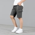 thumbnail image 2 of JUMEYU Youth Basketball Shorts Boy's Athletic Shorts Kids Youth Active Performance Basketball Shorts with Pockets Elastic Waistband Size 9-10 (Dark Gray,9-10 Years), 2 of 7