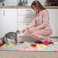 thumbnail image 3 of Pioneer Flower Floral Print Pattern Kitchen Rugs Sets Of 2, Anti Fatigue Non Slip Washable Floor Mats for Kitchen Sink Laundry, 17X30 Inch + 17X47 Inch, 3 of 6