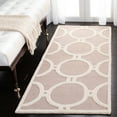 thumbnail image 3 of SAFAVIEH Cambridge Joss Geometric Wool Area Rug, Beige/Ivory, 6' x 6' Square, 3 of 10