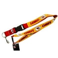 thumbnail image 2 of Aminco NFL Kansas City Chiefs Reversible Lanyard, Team Colors, one Size (NFL-LN-162-07), 2 of 2