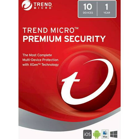 Trend Micro Premium Security (10-Devices) (1-Year Subscription) - (Best Subscription For Android)