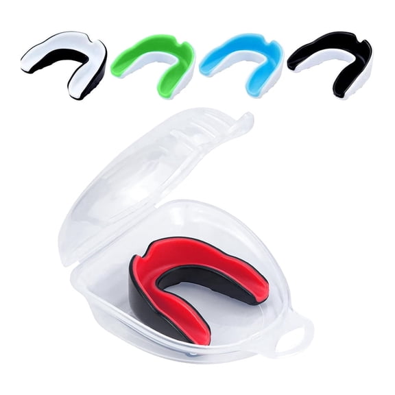 Sports Mouth Guard for Football, Boxing and Basketball, 5-Pack EVA Mouthguards for Adults & Youth