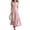 Pink, variant on Women's V Neck Long Sleeve Boho Maxi Dress 2023 Fall Wedding Guest Long Flowy Engagement Dresses with Ruffled Sleeves and Tiered Hem Yellow S