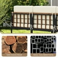 thumbnail image 5 of Resenkos 6 Pieces Acacia Wood Patio Furniture SetAcacia Wood Chair Set, Small Patio Conversation Furniture Set with Coffee Table and Ottomans-Beige, 5 of 8