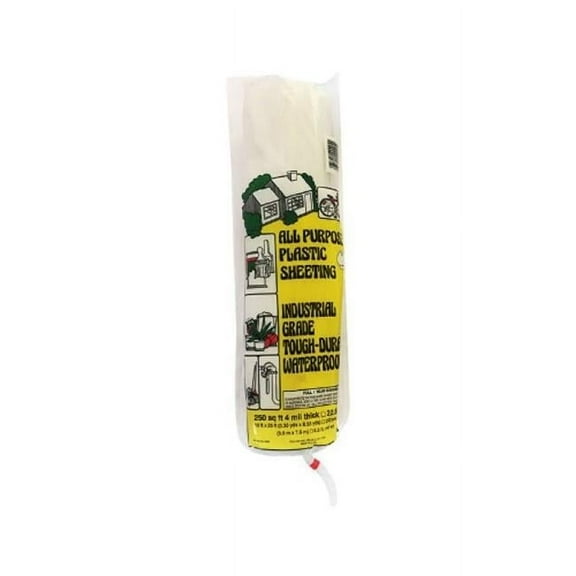 Grip Tight Tools DCL04 10 x 25 ft. 4 Mil Clear Drop Cloth