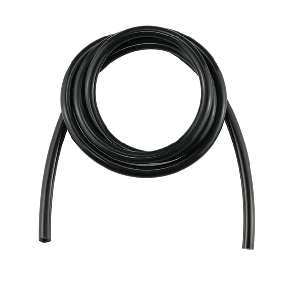 Ucreative Manguera de tubo de vacío de silicona de alta temperatura, 5 pies de diámetro interior, 5/32 "(4 mm), presión máxima de 130 PSI, color negro