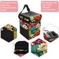 thumbnail image 2 of Cactus Foldable Car Trash Bin with Lid, Leak-proof Mini Garbage Can – Hanging Storage Bag Included, 2 of 6