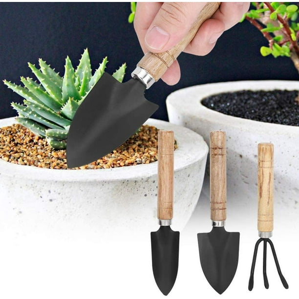 3pcs mini outils de jardinage de jardin de plantes avec outil de