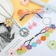 thumbnail image 5 of Accesorios para disfraz de hippie, collar con símbolo de la paz, pendientes con margaritas, diadema con flores de margaritas, gafas hippies, 5 of 5