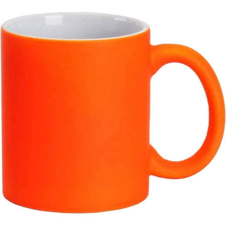 

INTSUPERMAI 36pcs 11oz Orange Sublimation Ceramic Mug Color Changing Mugs
