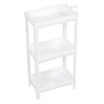 thumbnail image 1 of Bathroom Tower Shelf Storage Rack Floor Standing Organizer Plastic Shelving Unit Organizer Rack White Rack Organizer for Slot Narrow Slit Restroom, Standing Shelf Units, 1 of 7