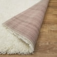 thumbnail image 3 of Maxy Home Bella Solid Ivory 1 ft. 8 in. x 2 ft. 7 in. Shag Door Mat, 3 of 4