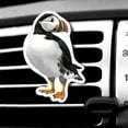 thumbnail image 1 of WIRESTER Car Air Freshener Fragrance Vent Clip Interior Decoration for Cars with Lemon Scented Pad - Atlantic Puffin Bird (S1), 1 of 7