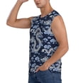 thumbnail image 3 of Fotbe Men's Dragon Print Men's Sleeveless Muscle Tank Tops Casual T-Shirts for Gym Workout Beach-Large, 3 of 8