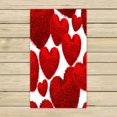thumbnail image 1 of Toallas de corazón rojo ABPHQTO 40x70 cm baño playa piscina viaje Spa, 1 of 1