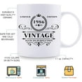thumbnail image 5 of 1986 Birthday Gifts for Women Men - 1986 Vintage 11 oz Coffee Mug - Great 1986 Birthday Gifts for Cousin Friend Sister Brother Coworker, 5 of 6