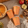 thumbnail image 5 of Thanksgiving Party Supplies, Pumpkin Paper Plates And Cups Set, Disposable Holiday Tableware, Fall Harvest Dinnerware Set For Family Gatherings And Seasonal Celebrations, 5 of 7
