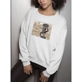 thumbnail image 3 of Savanna Striped Style Sketch Sweatshirt Women -Image by Shutterstock, Female Medium, 3 of 4