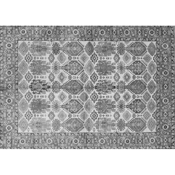 Ahgly Company Indoor Rectangle Persian Gray Traditional Area Rugs, 8' x 10'