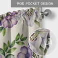 thumbnail image 5 of Valance for Windows,Retro Country Flowers Valances Curtain Rod Pocket Valance for Kitchen Bedroom Living Room Bathroom,Vintage Pastoral Floral on Linen Short Curtains Window Treatment 42x12in, 5 of 9