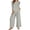 GrayA, variant on Bixock Women's 2 Piece Casual Set,3/4 Sleeve Long Pants Outfit,Solid Crew Neck Top Pocket Long Pants Linen Leisure Outfit Set