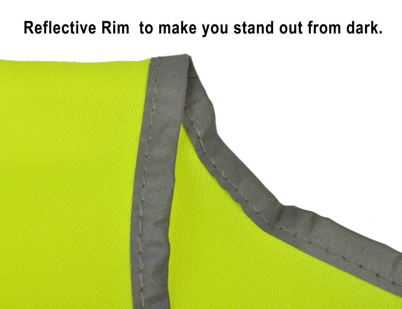 Toptie 12 Packs Reflective Vest Safety High Visibility Vest Reflector Vests for Kid Children Adult-Yellow-S