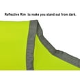 thumbnail image 6 of Toptie 12 Packs Reflective Vest Safety High Visibility Vest Reflector Vests for Kid Children Adult-Light Green-S, 6 of 7