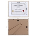 thumbnail image 6 of Calenzana 15 Pack 8.5x11 Picture Frame with Mat, 11x14 Certificate Frame without Mat for Wall Mount or Tabletop, Rice White, 6 of 7