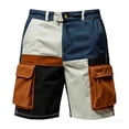 thumbnail image 3 of Purcolt Men's Hiking Cargo Shorts Color Block Quick Dry Lightweight Waterproof Work Shorts for Golf Travel Fishing Casual with 6 Pockets, 3 of 4