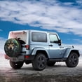 thumbnail image 5 of Fotbe Realistic Style Colorful Wolf Spare Tire Cover Thickening Universal Fit for Jeep, Trailer, RV, SUV, Truck, Tough Tire Wheel Soft Cover-17 inch, 5 of 8