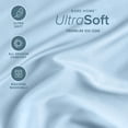 thumbnail image 3 of Bare Home Fitted Sheet - 22" Extra Deep Pocket - Premium 1800 Collection - Twin-XL, Light Blue, 3 of 7