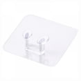 thumbnail image 1 of 5 Pcs Transparent Plug Wall Mount Bracket Kitchen Wall Strong Paste Adhesive Hooks Socket Hooks for Home Decoration 2.36*0.36*0.78in, 1 of 7