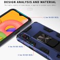 thumbnail image 4 of for Galaxy A01 Case,Samsung A01 Case,with HD Screen Protector,Military Grade Magnetic Car Mount Kickstand Heavy Duty Shockproof Case Cover for Samsung Galaxy A01, Blue, 4 of 14