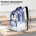 thumbnail image 7 of HUIACONG Backpack Set&nbsp;Snow Penguin 17 Inch 4 Pcs Main Pack, Lunch Bag, Pencil Case & Bottle Sleeve, Ergonomic Padded, for Boys Girls Ages 5-10, 7 of 7