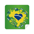 thumbnail image 1 of Toile de Nettoyage pour Lunettes en Forme de orderm brazil maps, Tissu en Suède, Lot de 2, 1 of 2