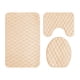 thumbnail image 2 of Juego de 3 alfombrillas de baño de espuma | Alfombras de baño suaves y antideslizantes con tapete para la tapa del inodoro | Alfombrillas absorbentes de agua lavables a máquina para baño y ducha, 2 of 7
