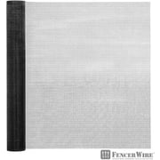 Fencer Wire Vinyl Coated 23 Gauge Welded Fence Wire Roll, Mesh Size 1/4-Inch x 1/4-Inch, Black Garden Fencing Wire Grid Hardware Cloth, Poultry Chicken Fence Rolls, Multiple Use for Home Improvement