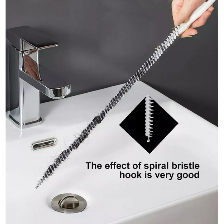 NEW 45CM Pipe Dredging Brush Bathroom Hair Sewer Sink Cleaning Brush Drain  Cleaner Flexible Cleaner Clog