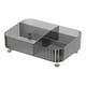 thumbnail image 2 of Caja de almacenamiento de escritorio con compartimentos, vitrina, organizador de estantes, soporte transparente negro, 2 of 4