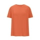 thumbnail image 3 of Tops Cortos para las Mujeres, Cuello Redondo Color Sólido, Casual Suelto Manga Corta Tops/Camisa, 3 of 5