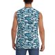 thumbnail image 4 of Balery Ocean Waves Camisetas sin mangas para hombre, absorbe la humedad y protege contra el mal olor.-X-Large, 4 of 7