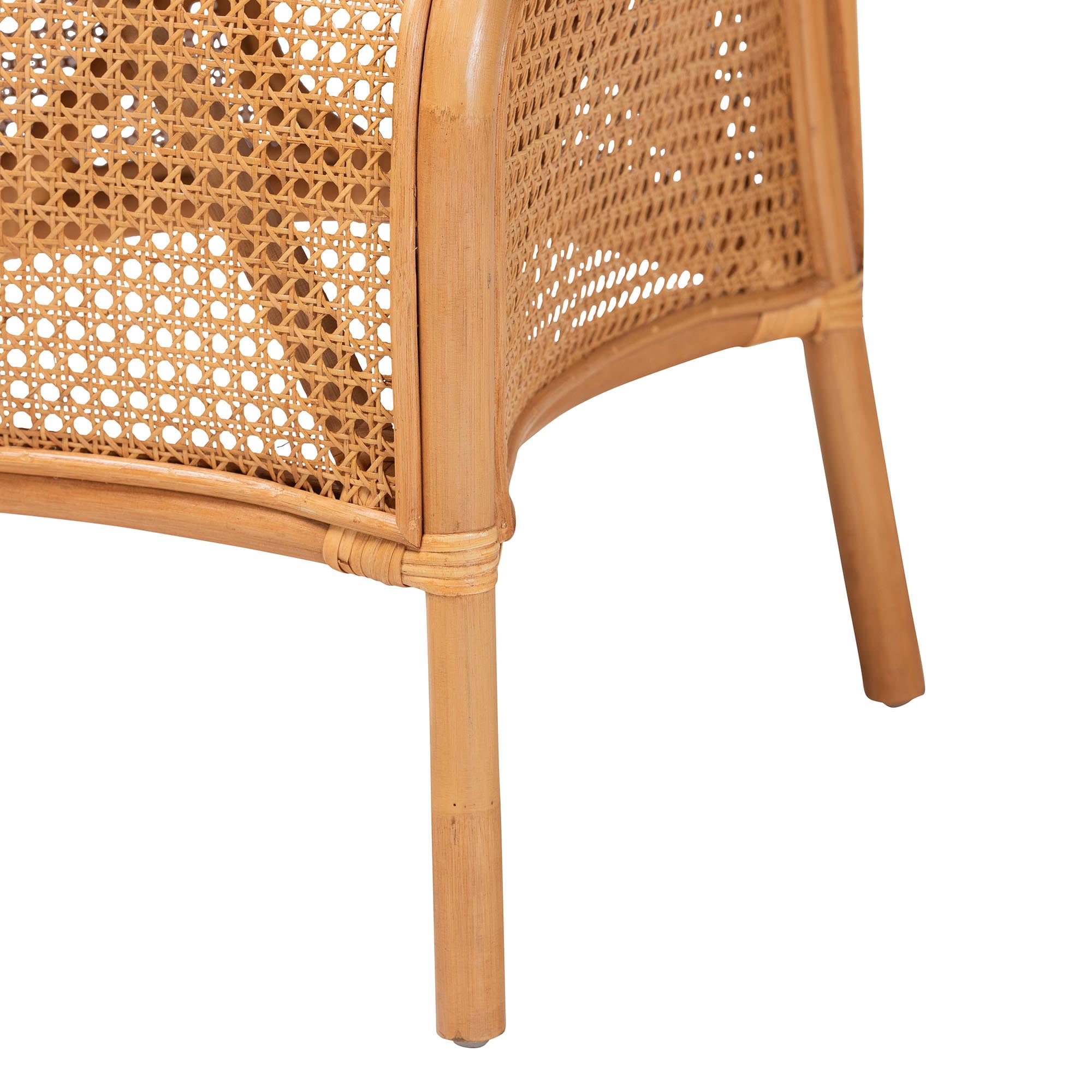 bali & pari Travis Boho Dining Set, 5-Piece, Light Honey