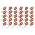 thumbnail image 1 of 30 Pack Rugby Ball Keychains for Party Favors,Rugby Stress Ball,School Carnival Reward,Sports Center, 1 of 5