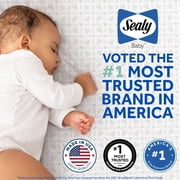 Sealy Butterfly Premium Firm Foam Crib Mattress and Toddler Mattress, Hospital-Grade Cover