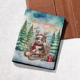 thumbnail image 5 of Merry Christmas Santa Reindeer Antlers Miniature American Shepherd Sleigh Xmas Winter Holiday Travel Passport Wallet MAS Dog Lover Gifts PU Leather Passport Holder Cover - 00023, 5 of 5