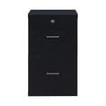 thumbnail image 4 of Alpine 2-Drawer Engineered Wood  Vertical File with Lockdowel  in Black, 4 of 12