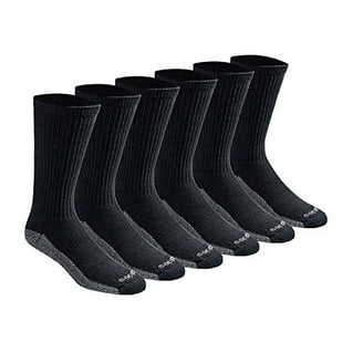 Dickies Men's Dri-tech Moisture Control Crew Socks, 6 Pairs, Black