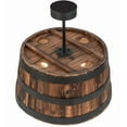 thumbnail image 2 of Meyda Tiffany 161073 Whiskey Barrel 4 Light 25" Wide Wood Pendant - Natural Wood, 2 of 7
