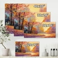 thumbnail image 4 of Designart ' The Autumn Forest Orange Leaves Landscape With Path ' Lake House Canvas Wall Art Print, 4 of 4